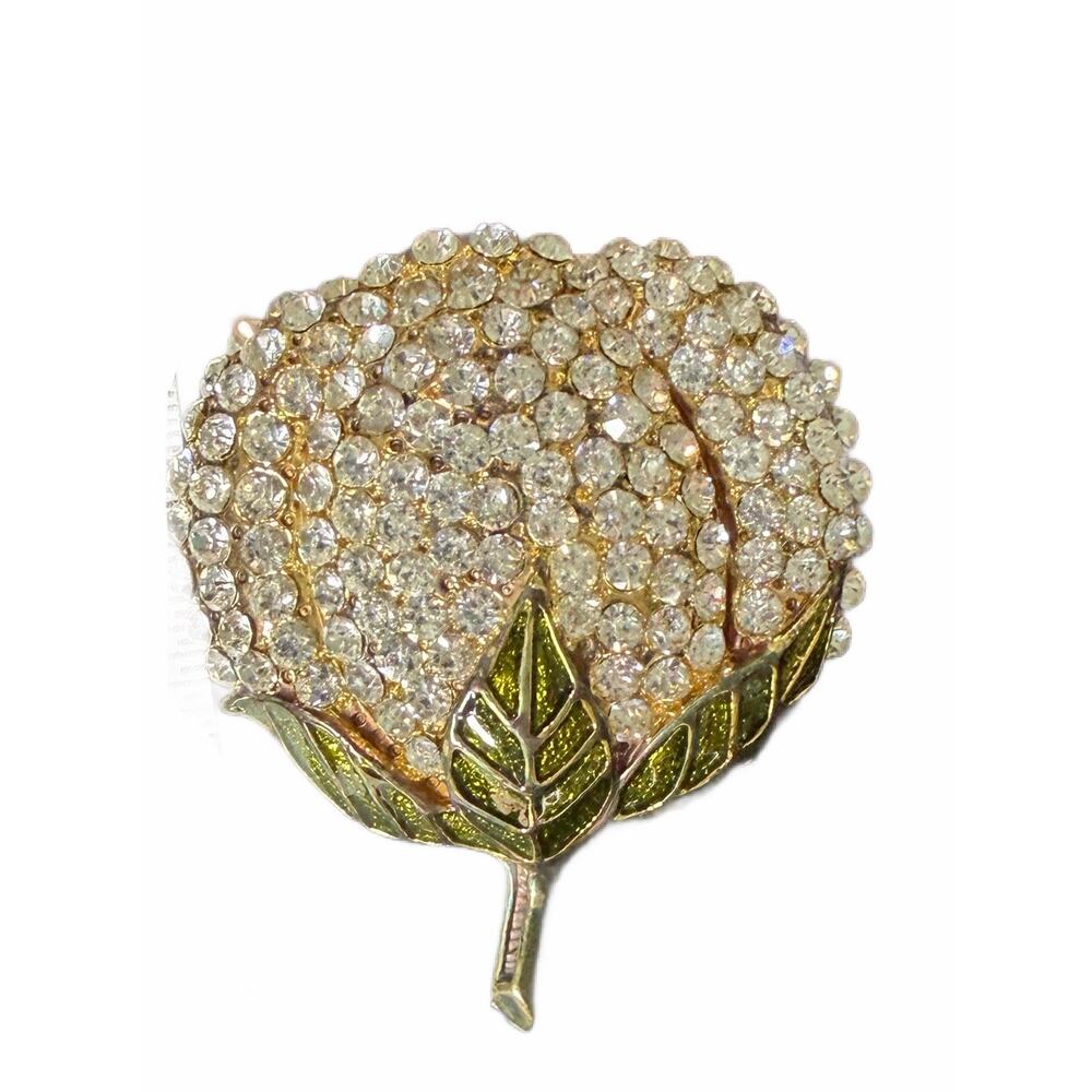 PWC Cotten Ball Brooch Or Pendant Vintage Jewelry